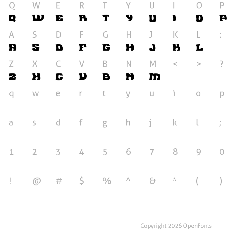 Character Map of Flea Market Plain