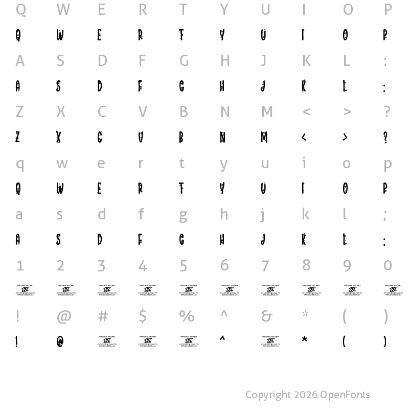 Character Map of Flower Mager Regular