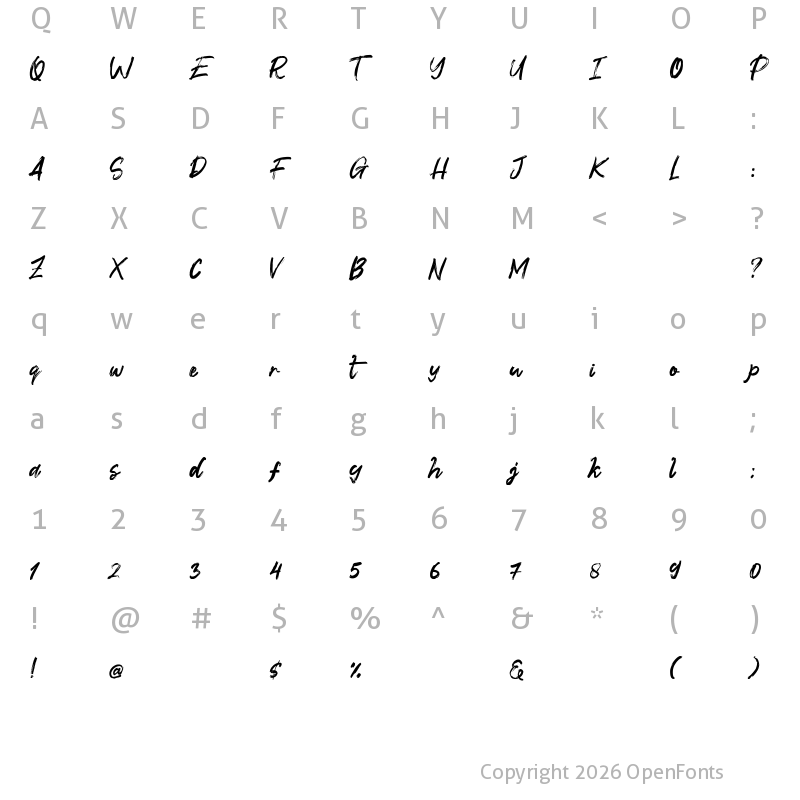 Character Map of Fontix Regular