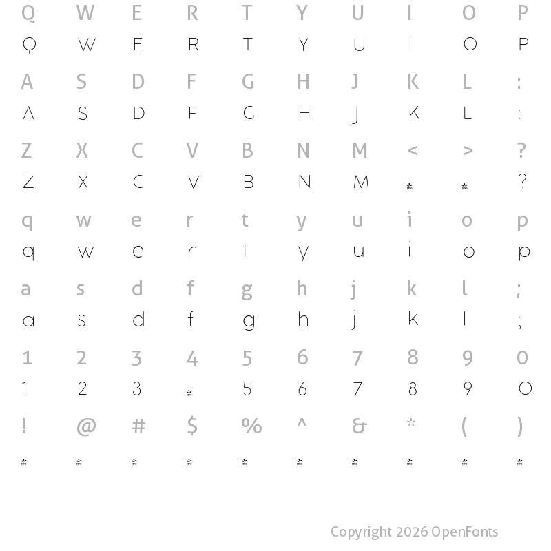 Character Map of FONTSPRING DEMO - Cocogoose Pro Block Innerline Regular