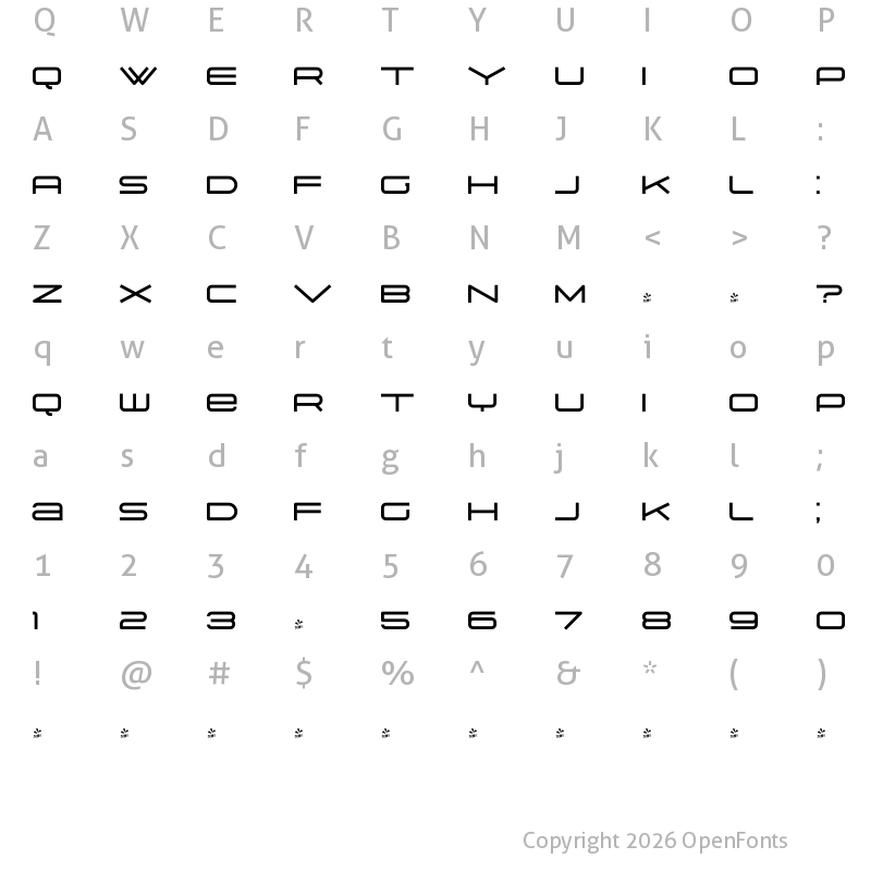 Character Map of FONTSPRING DEMO - Suissnord Regular