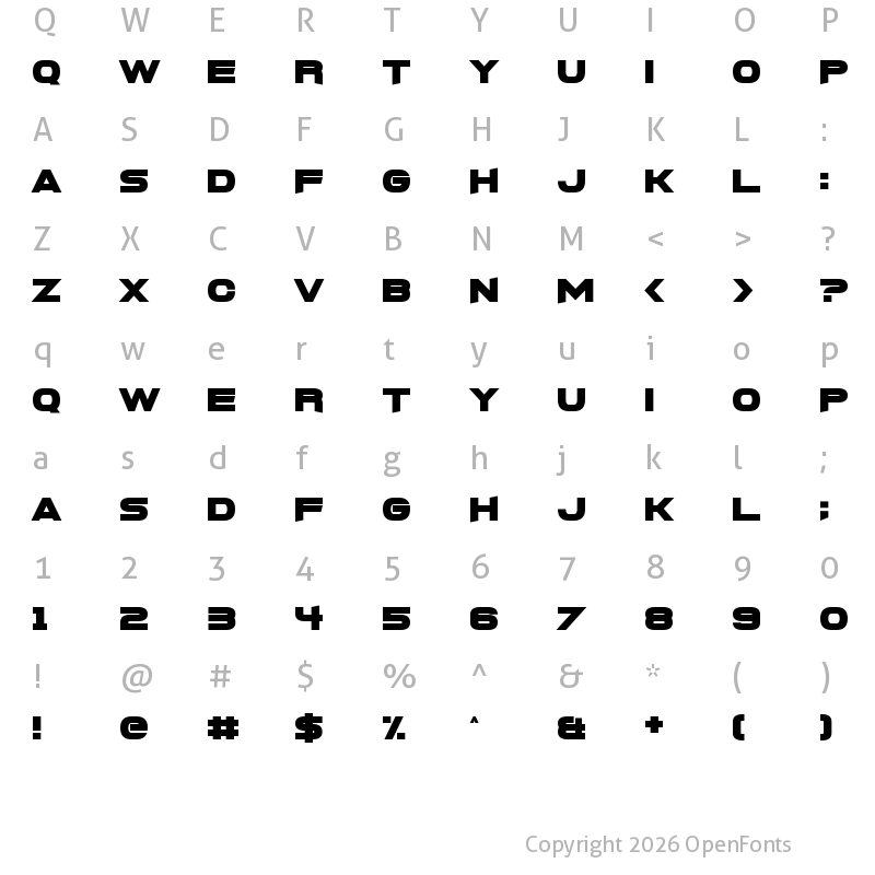 Character Map of FoughtKnight X Regular