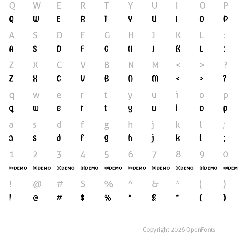 Character Map of Freely Movable Regular