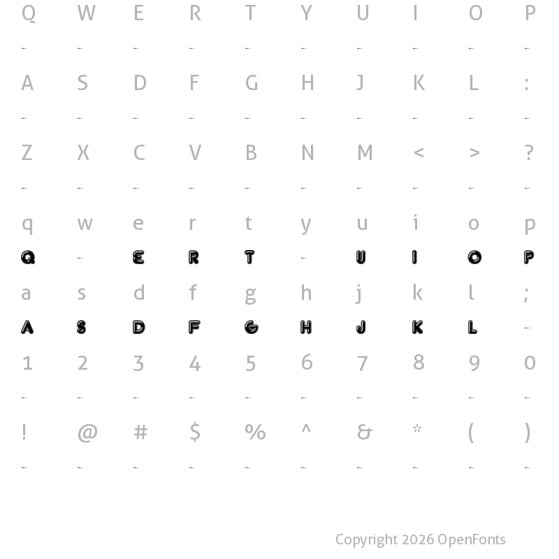 Character Map of FT Helsingfurt Regular