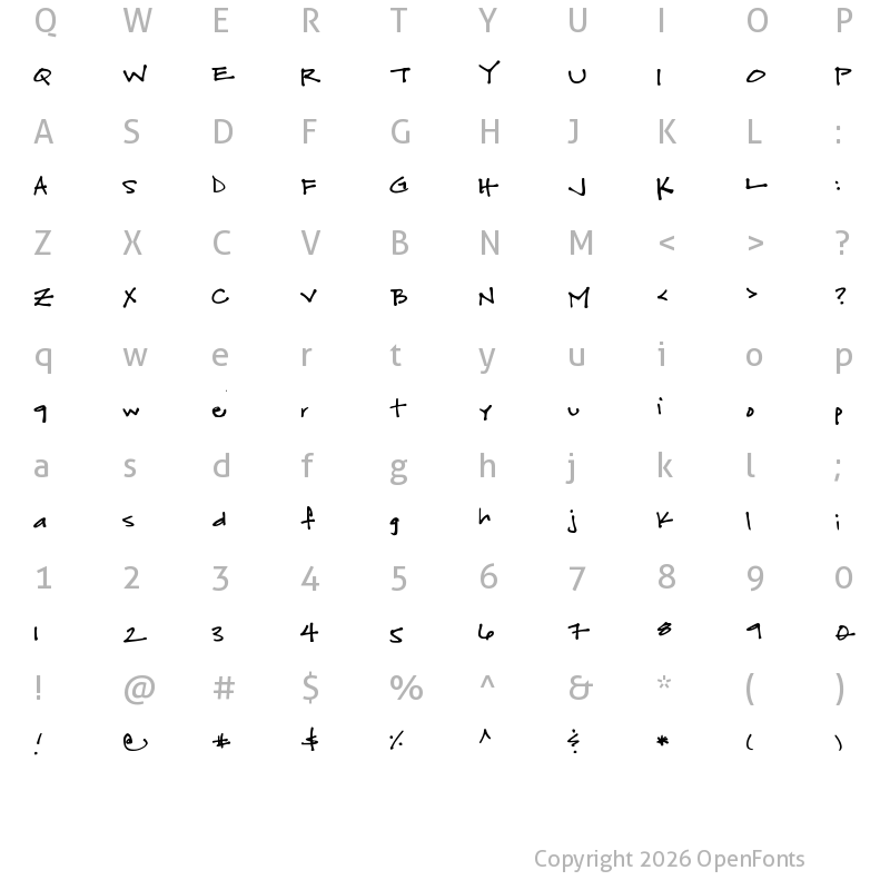 Character Map of fuchsiabuddha Medium