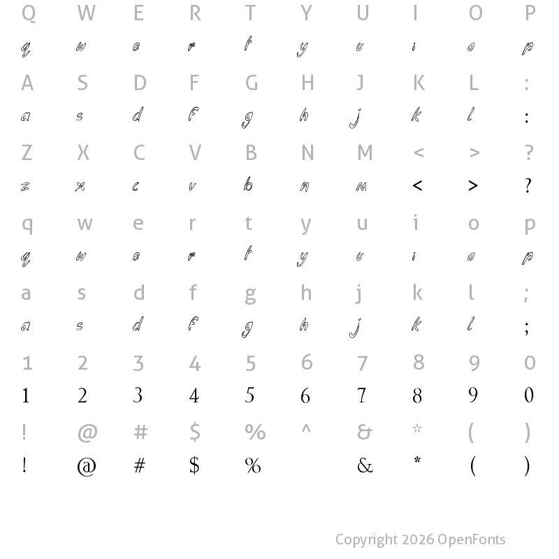 Character Map of Funga Donga Binge Regular