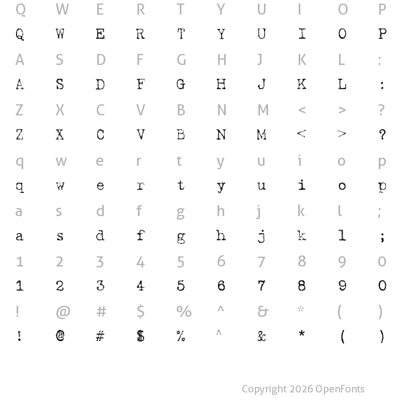 Character Map of Gabriele Light Ribbon FG Regular