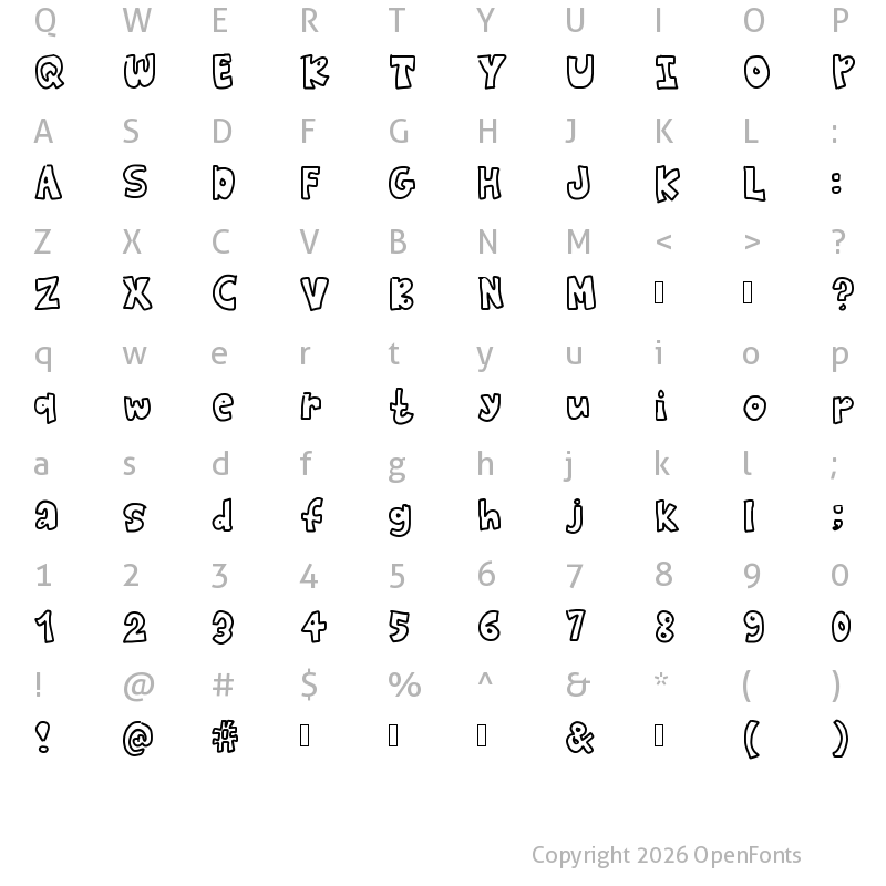 Character Map of gedeeee _