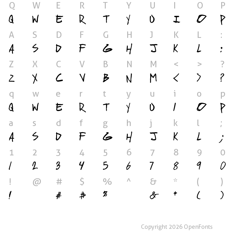 Character Map of geekriot Bold