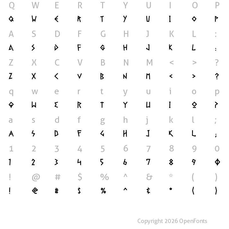Character Map of Gelio Fasolada Regular