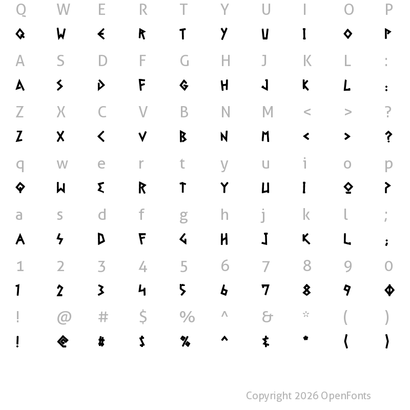 Character Map of Gelio Retsina Regular