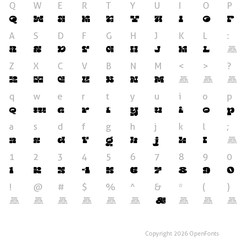 Character Map of GEMAS Regular