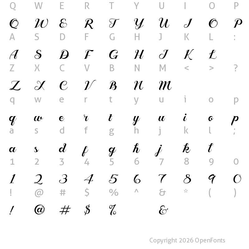 Character Map of Geruthu Regular
