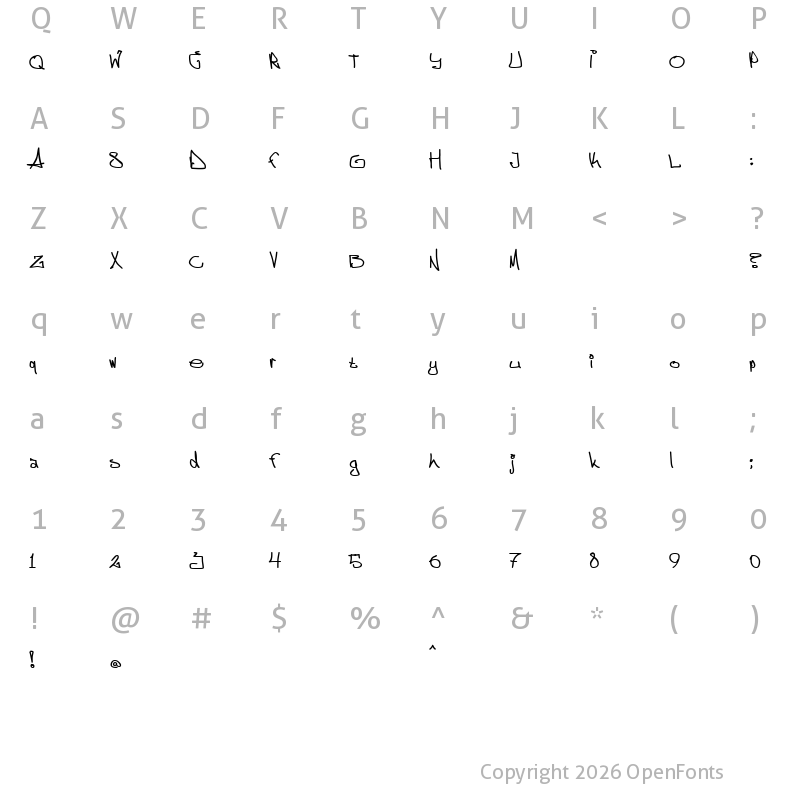 Character Map of ?ggstock Regular