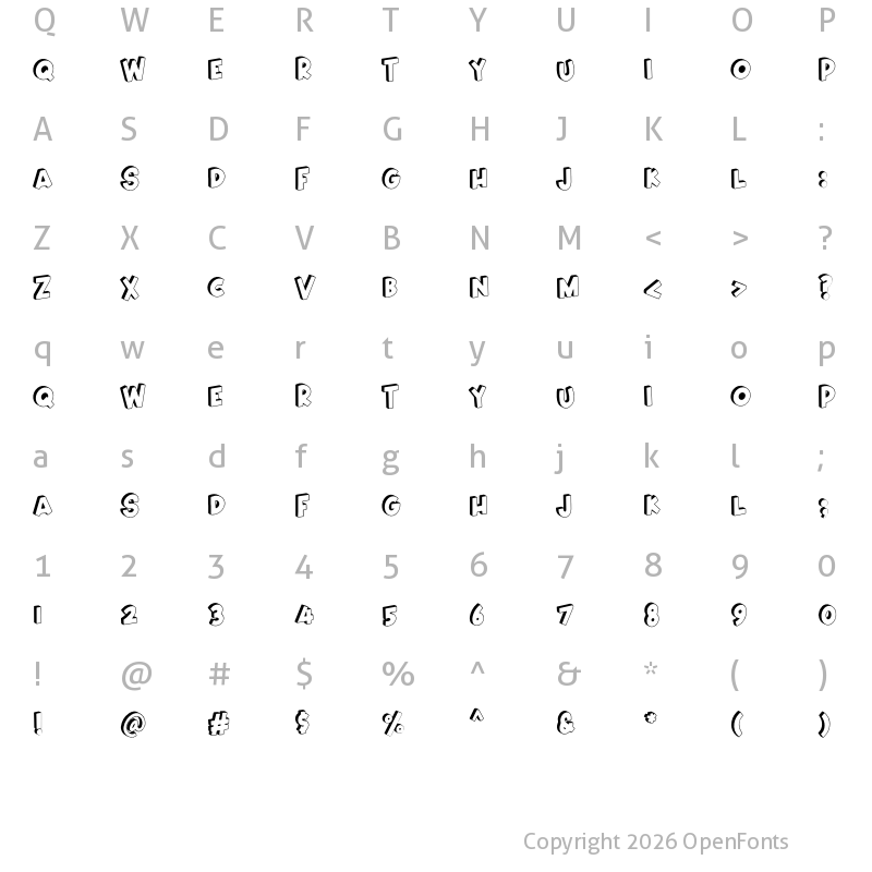 Character Map of Ghibo Talk Regular