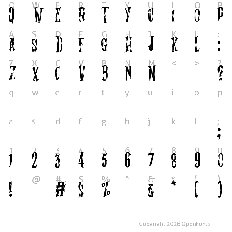 Character Map of Ghost Shadow Regular