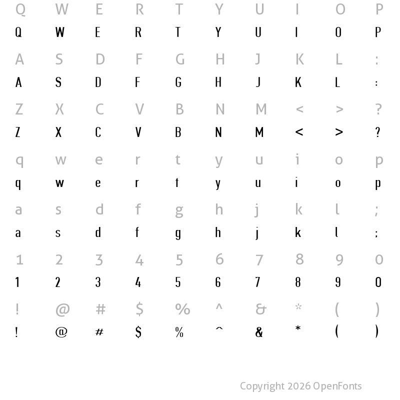 Character Map of Give A Hoot DPExt