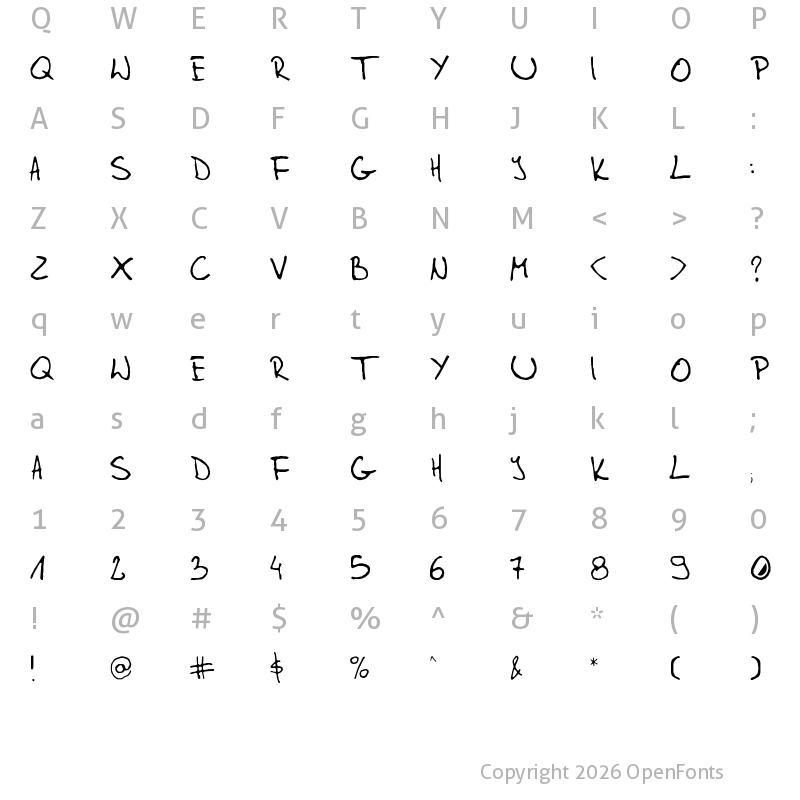 Character Map of Gleitpfad Gleitpfad