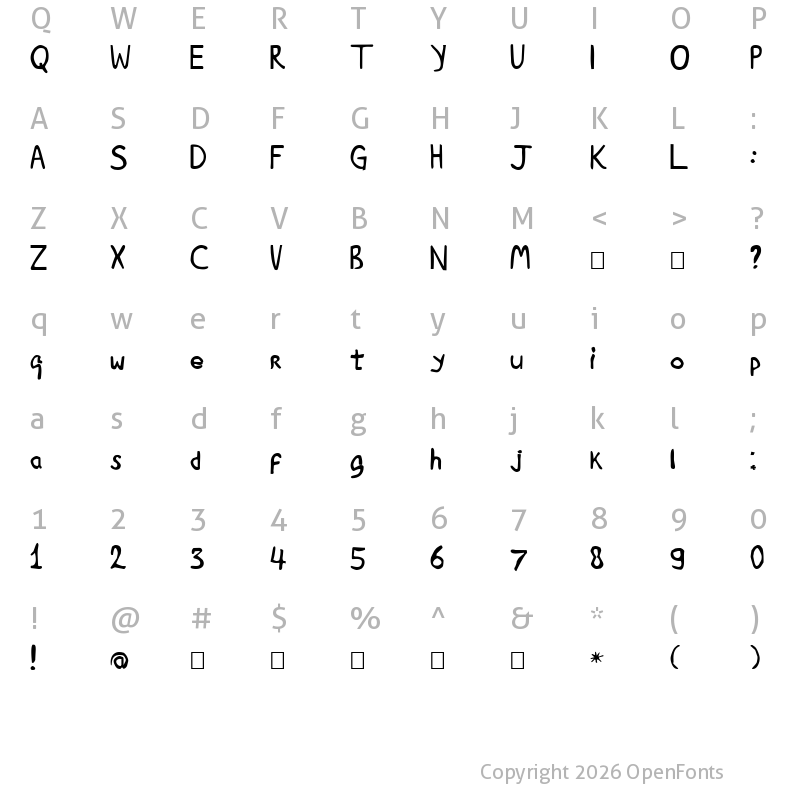 Character Map of Goedemorgen, Luc[as] Regular