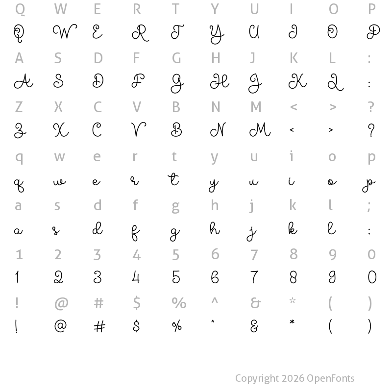 Character Map of Golden Avocado Regular