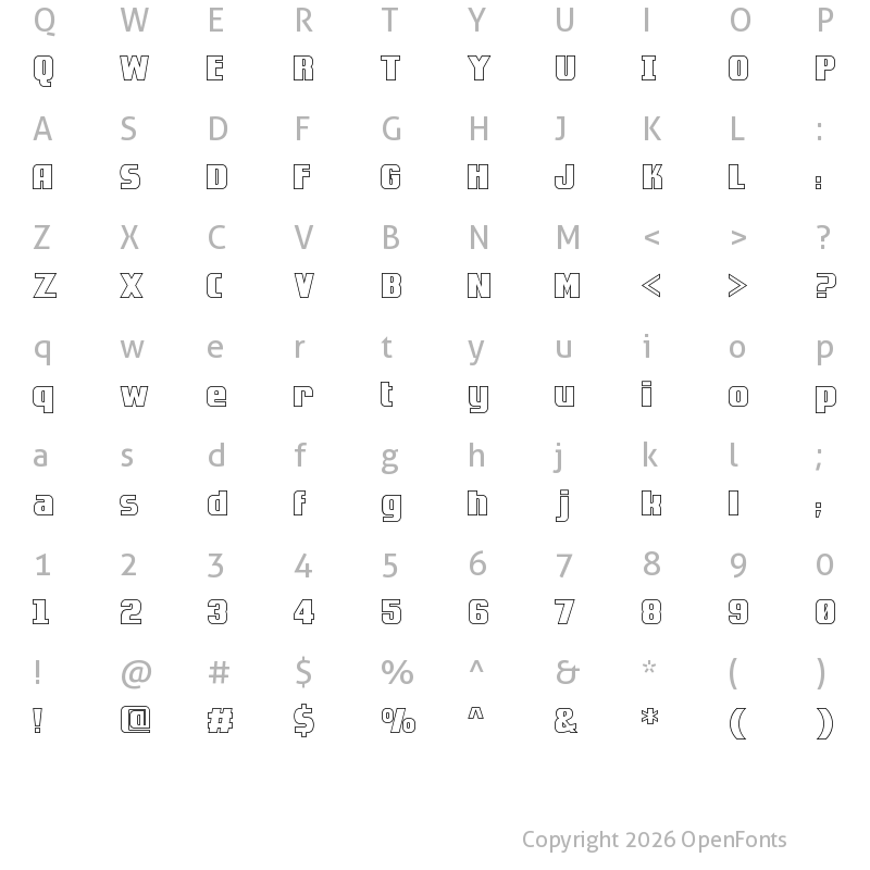 Character Map of Golden Dragon Outline