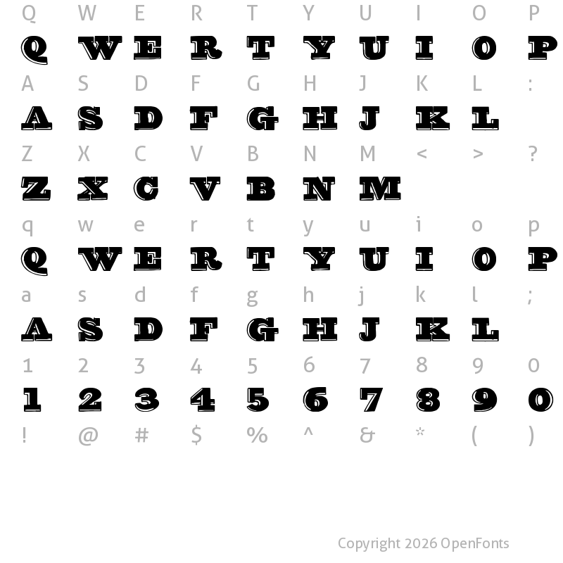 Character Map of groovy font Regular