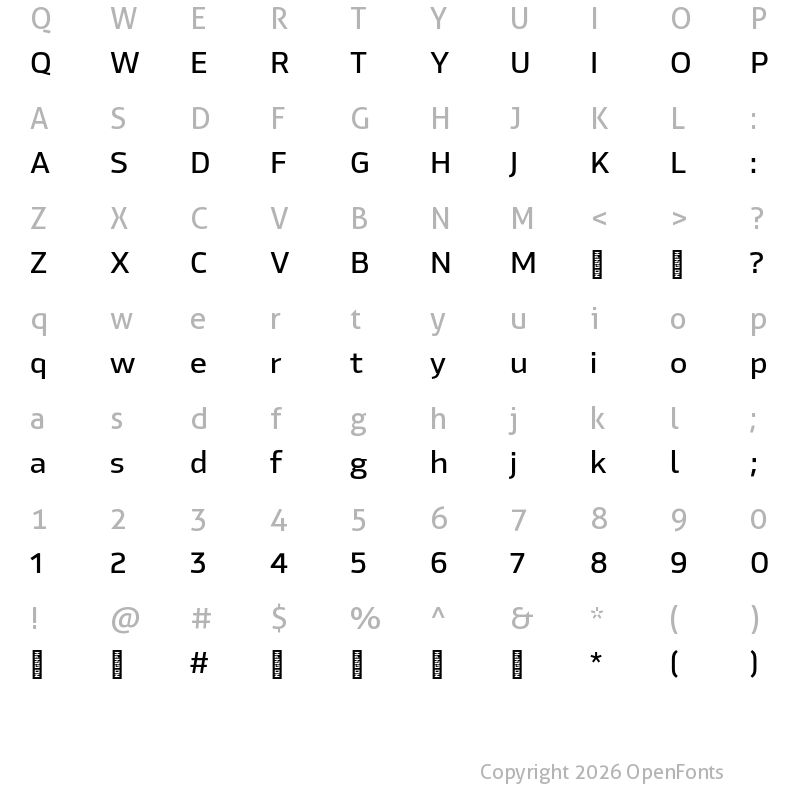 Character Map of Hackman Trial Book