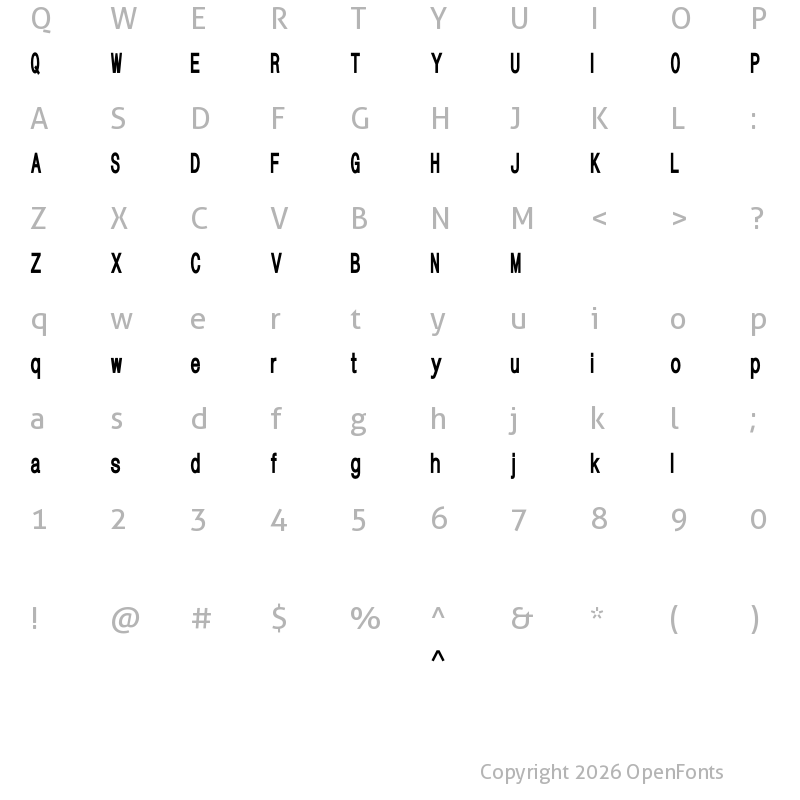 Character Map of HALMAHERA SANS SERIF Regular