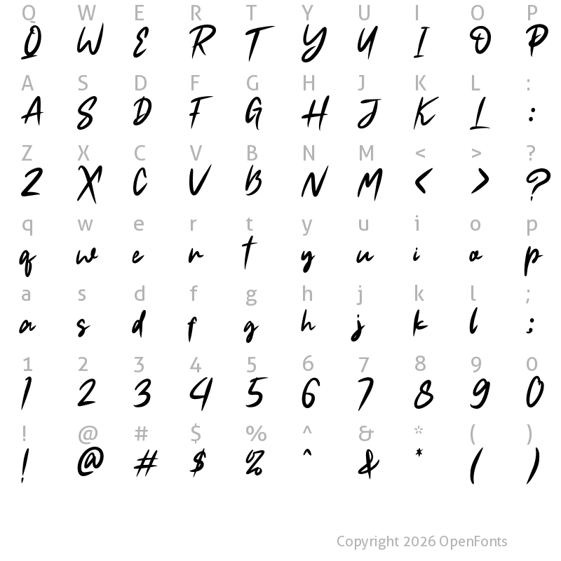 Character Map of Halokity Regular