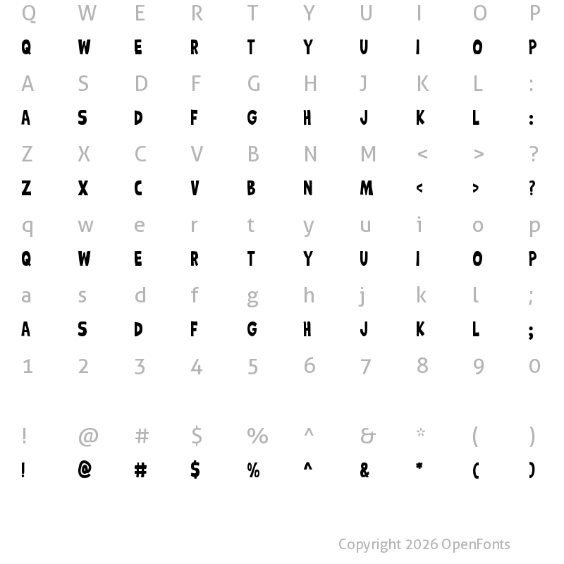 Character Map of Handshake Regular