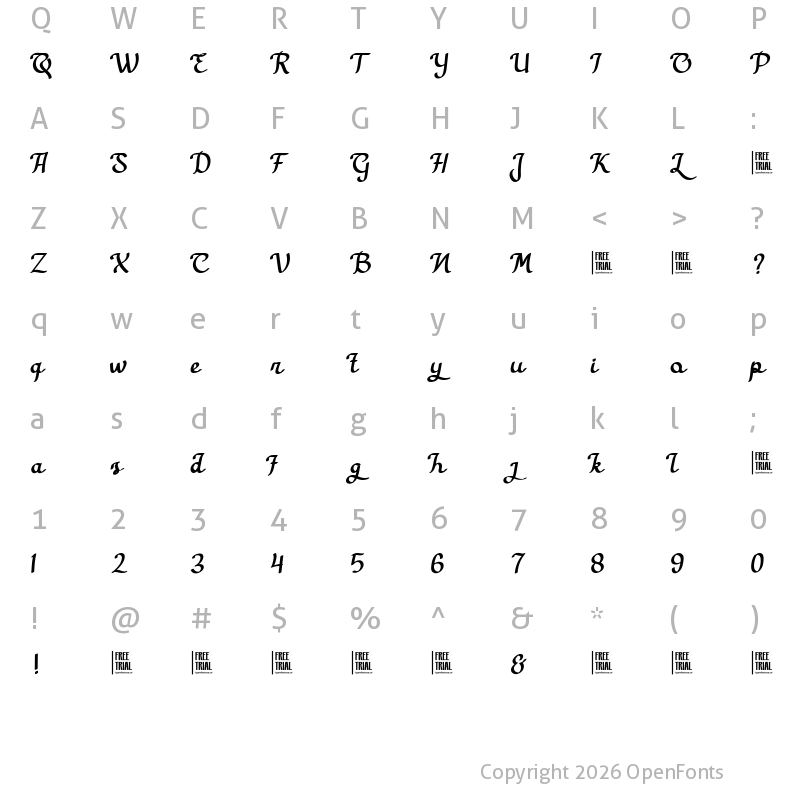 Character Map of Haniya Free Trial