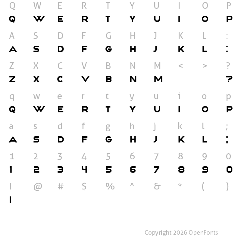 Character Map of Happiness Regular