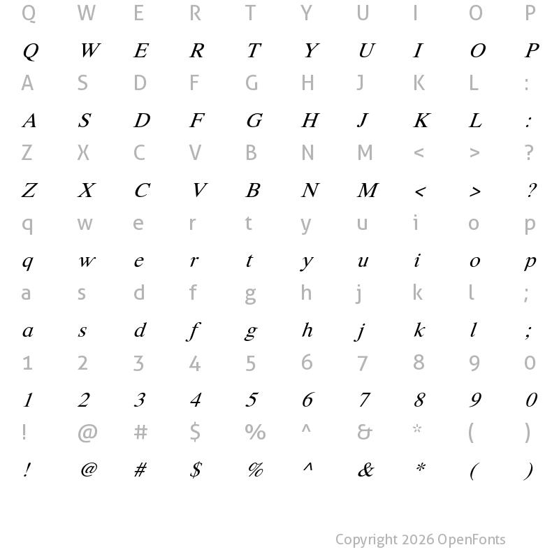 Character Map of Happy Time Happy Time
