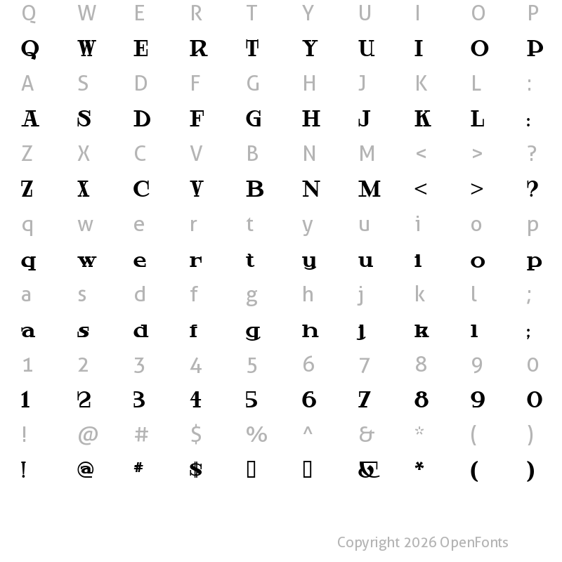 Character Map of HardlyWorthit Regular