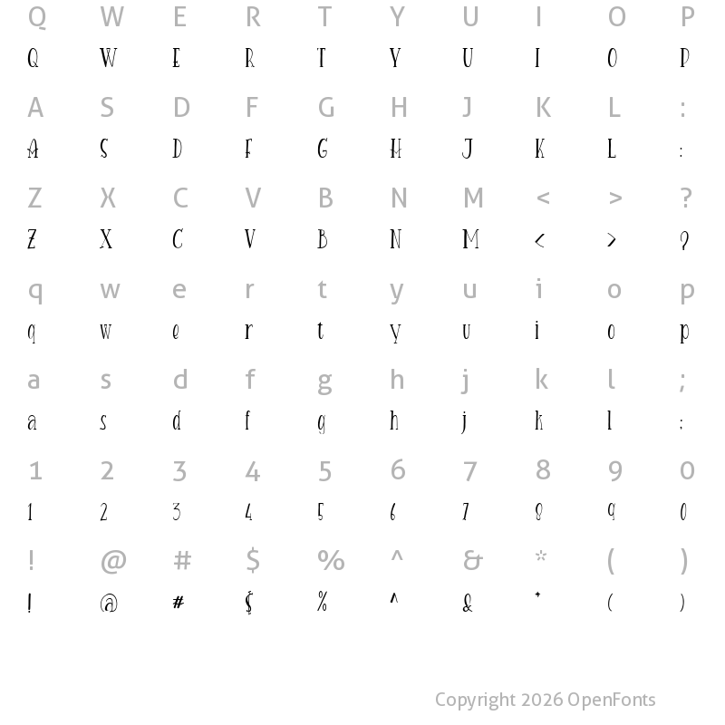 Character Map of Heaven Wanders Regular