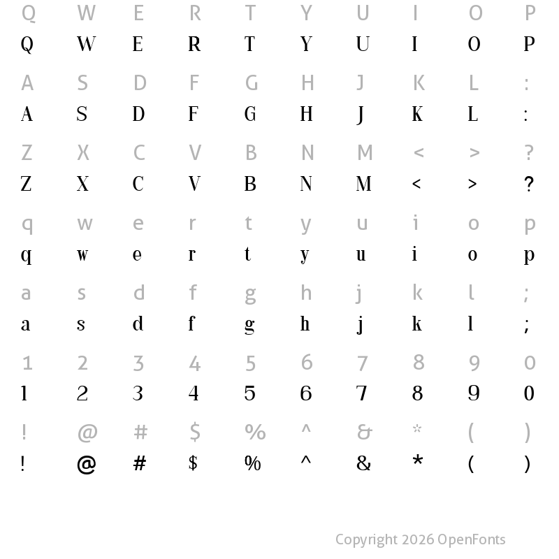 Character Map of hello good old style Regular