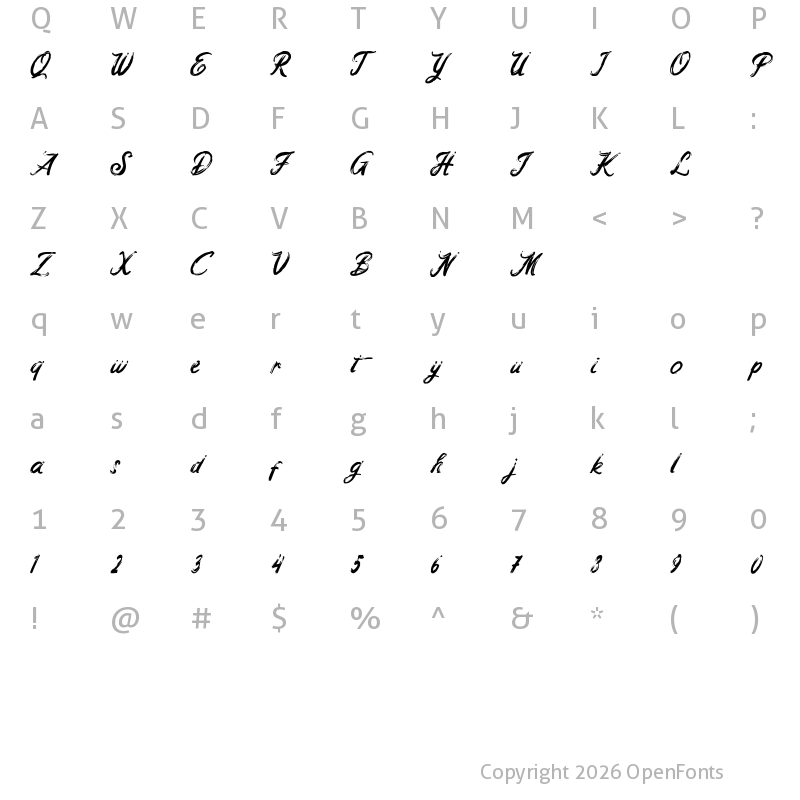 Character Map of Hello Vintage Hello Vintage