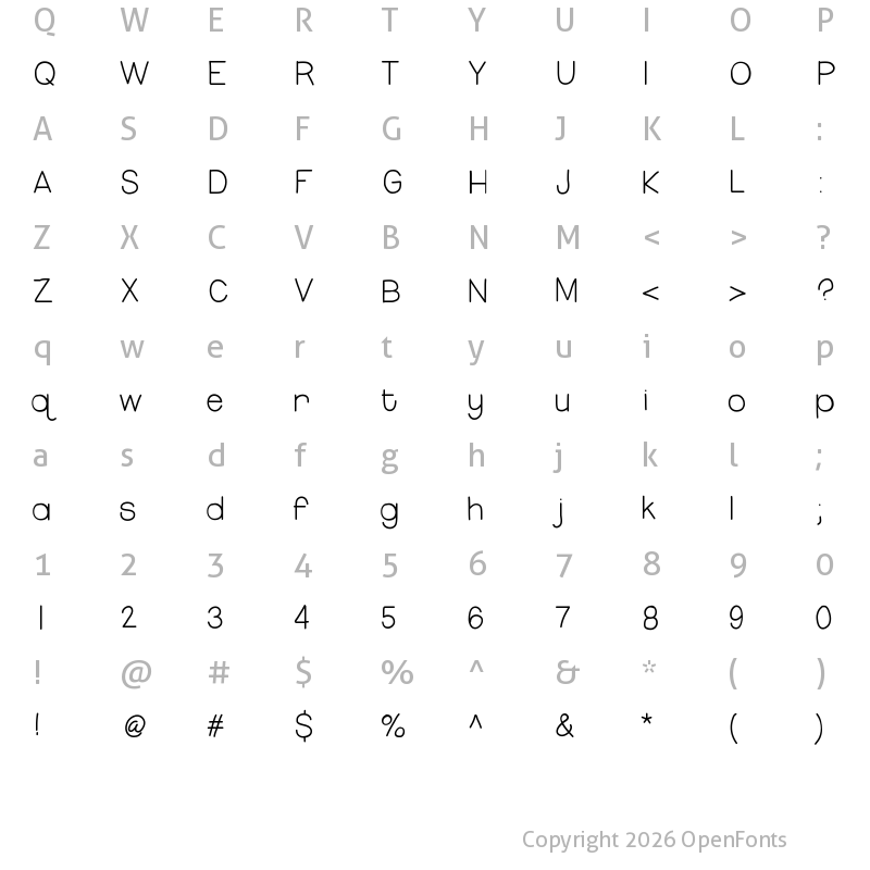 Character Map of HelloMissThang Medium