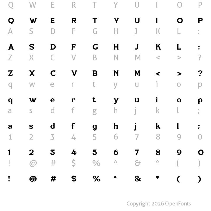 Character Map of Hero archer free version Regular