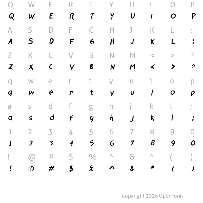 Character Map of HEROLD Regular