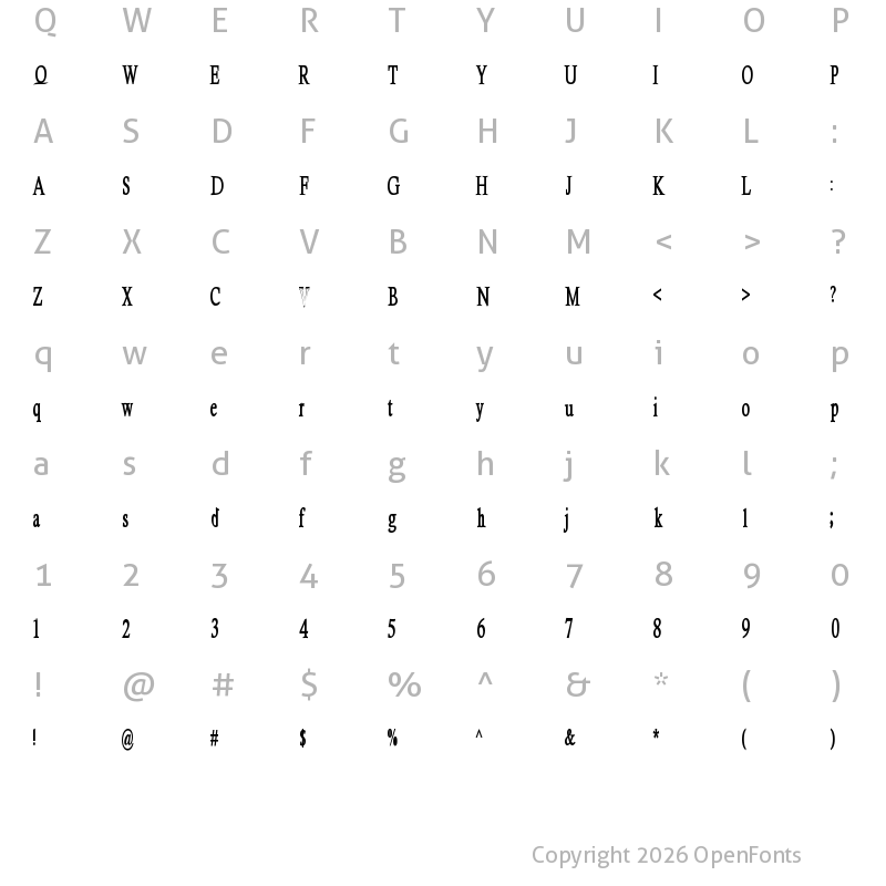 Character Map of Heulgeul - Bold Bold