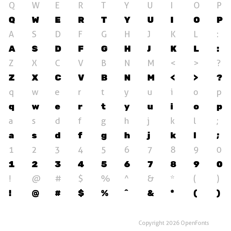 Character Map of Hezaedrus Black