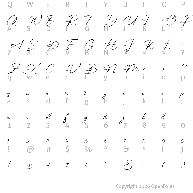 Character Map of Hi Barbie Regular