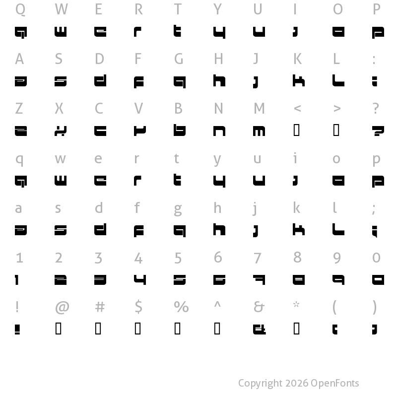 Character Map of HKI metropol Regular