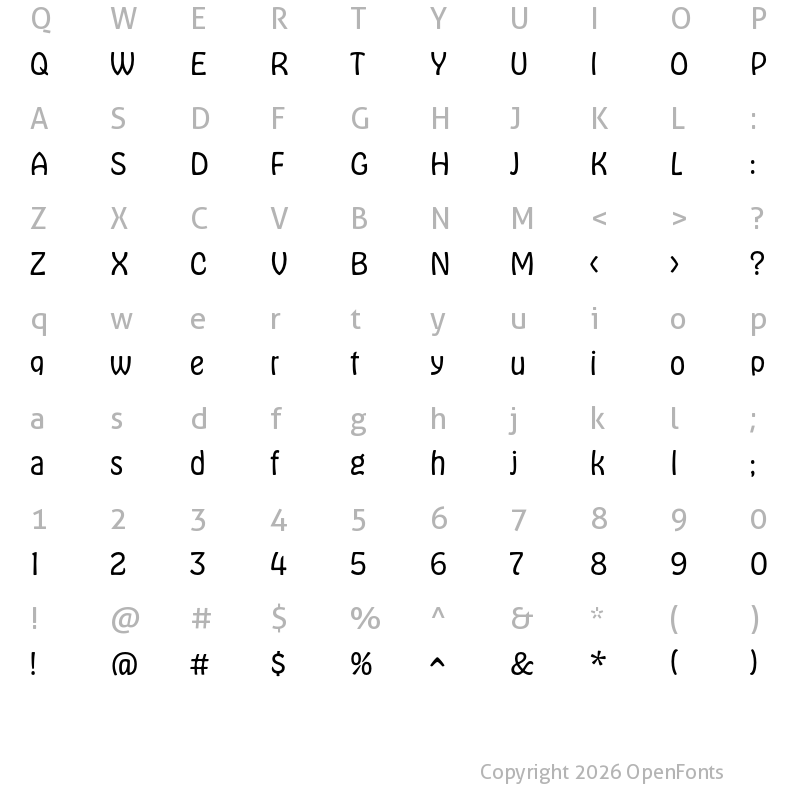 Character Map of Hobeaux Light