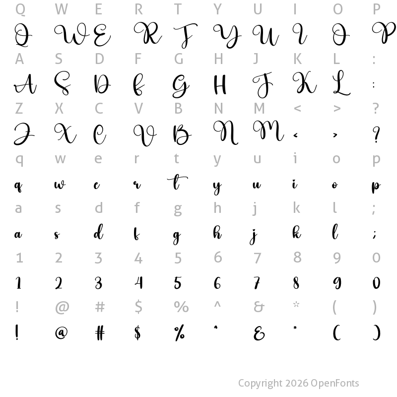 Character Map of Hockey Regular