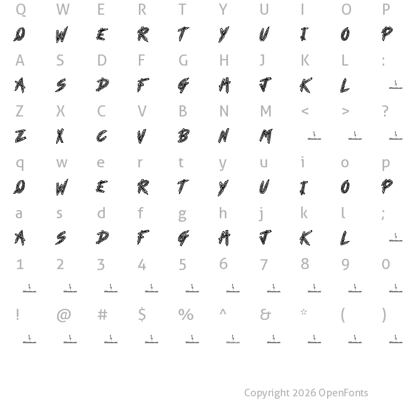 Character Map of Horror Theater Regular