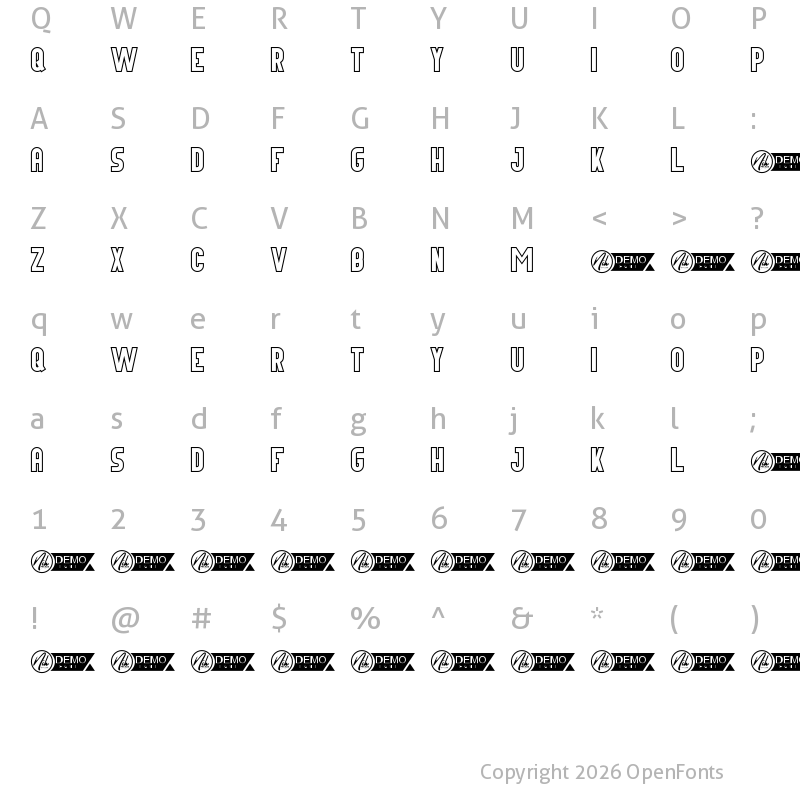 Character Map of Houze Demo Outline