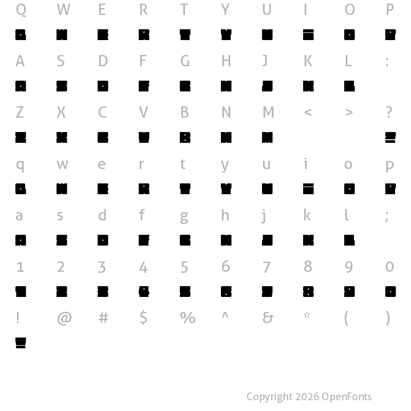 Character Map of How Square can you get? Regular