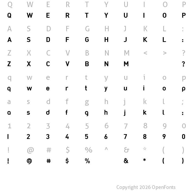 Character Map of HublishRedux Regular